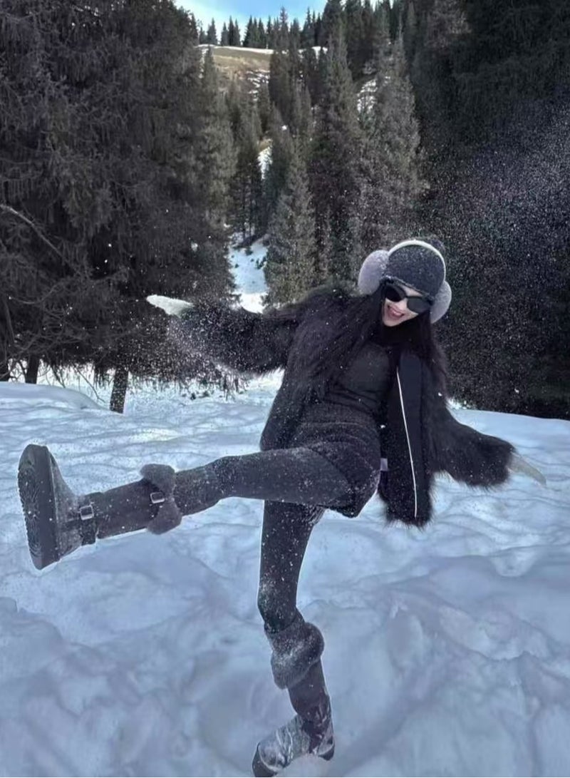 Beauenty Women's platform snow boots for winter - Image 3