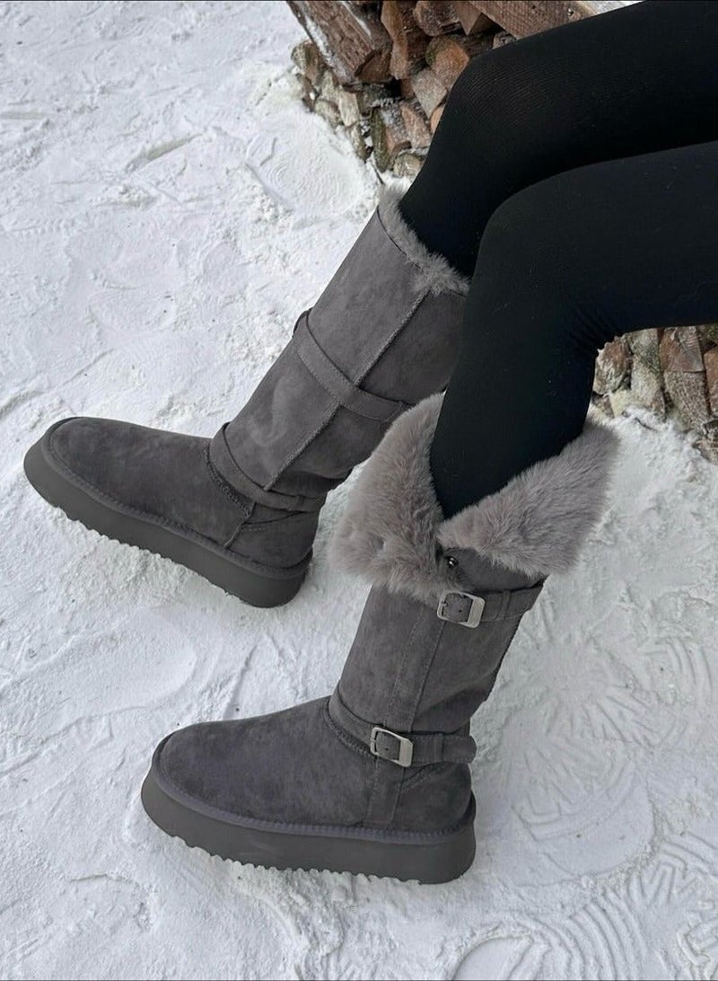 Beauenty Women's platform snow boots for winter - Image 2