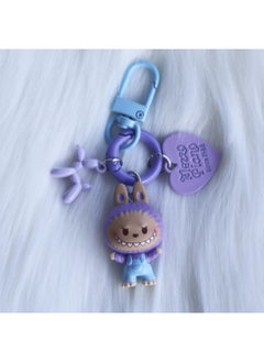 Generic Bubble Mart Hug Series Cute Love Blow Dog Dopamine Mobile Phone Chain Keychain Bag Hanging Ornaments For Women-Specifications:Labubu Evening Breeze  - Image 1