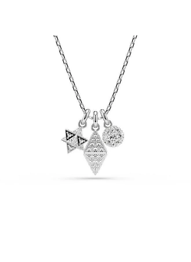 سواروفسكي Dextera Drop Detail Long Necklace