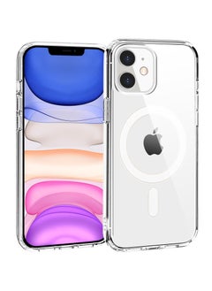 SANMUGEED Clear Magnetic Compatible with iPhone 11 Case [Compatible with Magsafe] [Not Yellowing] Slim Thin Shockproof Protective Bumper Cover Phone Case Cover 6.1 Inch  - Image 1