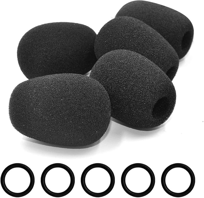 Black Acoustics Foam Windscreen Compatible For Cloud II Mix Boom Microphones 5pc - Image 5