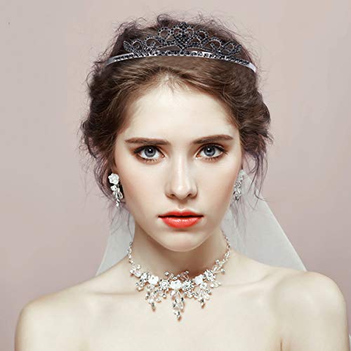 1st Choice Bridal Tiara - Wedding Bridal Crown Rhinestone Hair Barrettes - Image 2