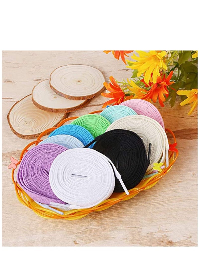 Shoes Lace, Flat Colored Shoelaces, 24 Pairs - Image 5
