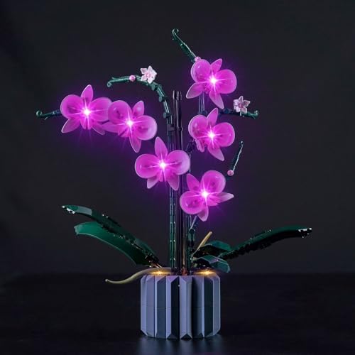 Hilighting Upgraded Light Kit for Lego Orchid Artificial Plant Building Set Compatible with Lego 10311 Best Gifts for Adults Model Not Included - Image 1