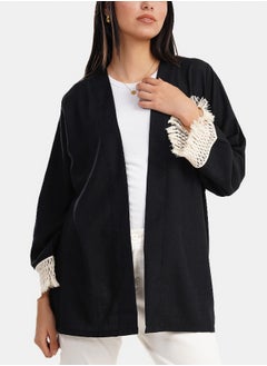 Clue Cardigan with Fringe Cuffs  - Image 3