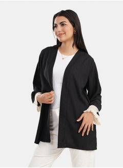 Clue Cardigan with Fringe Cuffs  - Image 2