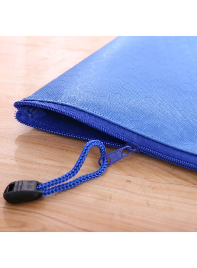 Zipper File Bag A4 Portable Oxford Cloth Waterproof Material Bag Printable  Office Color Thickened Storage Bag - Image 3