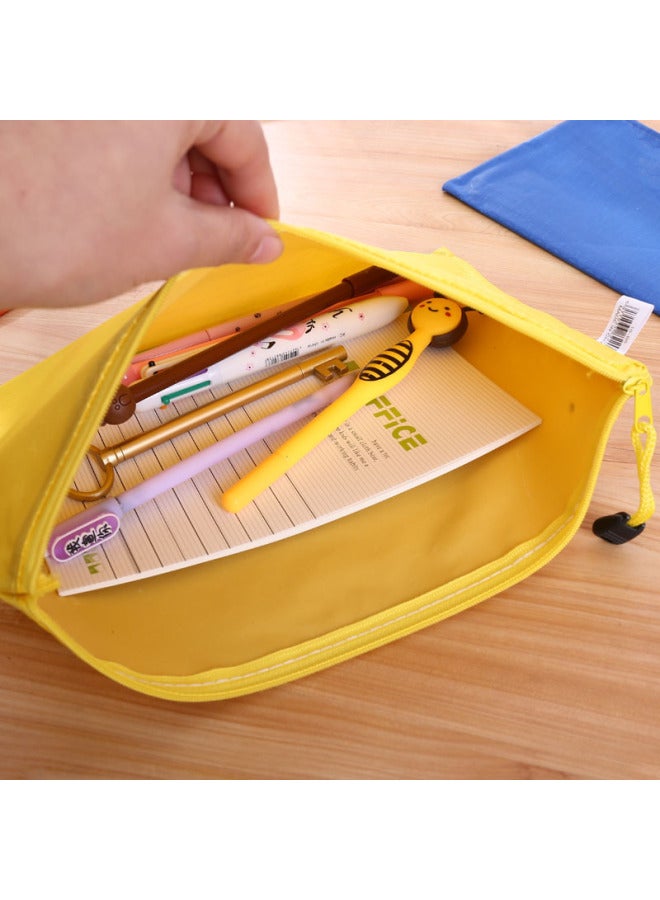 Zipper File Bag A4 Portable Oxford Cloth Waterproof Material Bag Printable  Office Color Thickened Storage Bag - Image 2