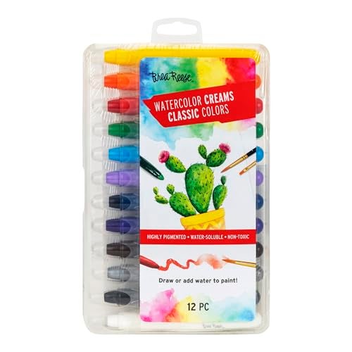 Brea Reese Watercolor Creams Classic Versatile Medium Facilitates Many Artistic Techniques 12 Count Pack of 1 - Image 1