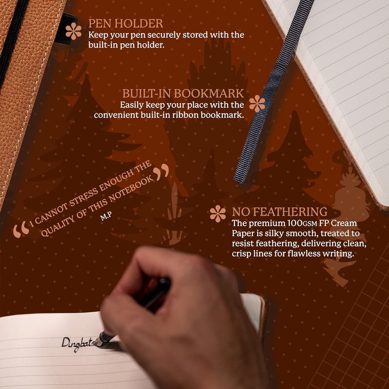 Dingbats* Notebooks دفتر ملاحظات A4 بتصميم الدب البني. - Image 3