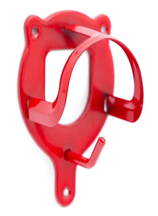 Jeffers Metal Horse Bridle Storage Bracket, Red - PVC Coated Wall Mounted Hanger for Tack Room, Stable, Barn, Trailer - Equestrian Halter, Reins, & Tack Organizer, Horse Barn Accessories - Image 3