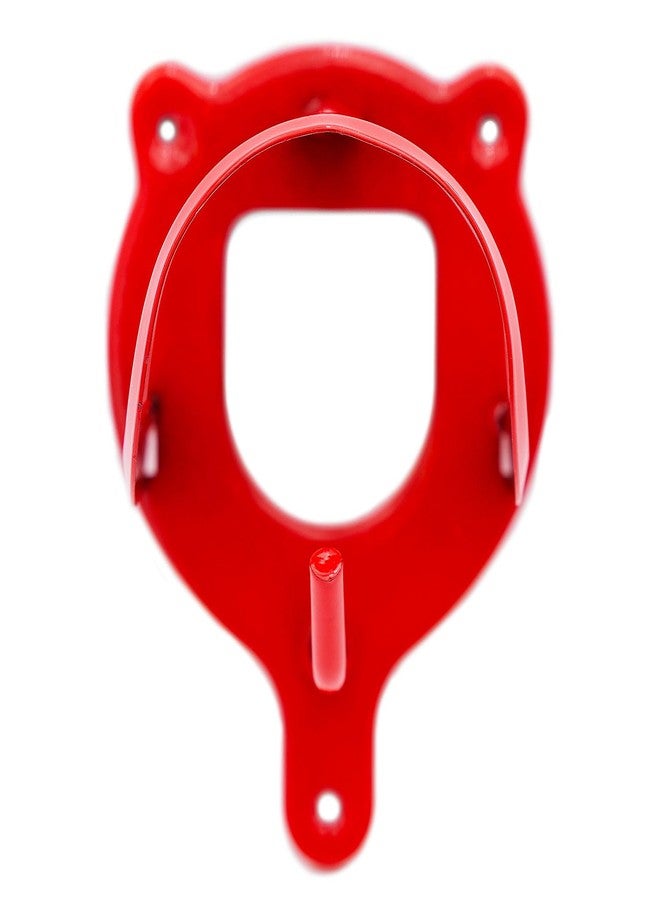 Jeffers Metal Horse Bridle Storage Bracket, Red - PVC Coated Wall Mounted Hanger for Tack Room, Stable, Barn, Trailer - Equestrian Halter, Reins, & Tack Organizer, Horse Barn Accessories - Image 2
