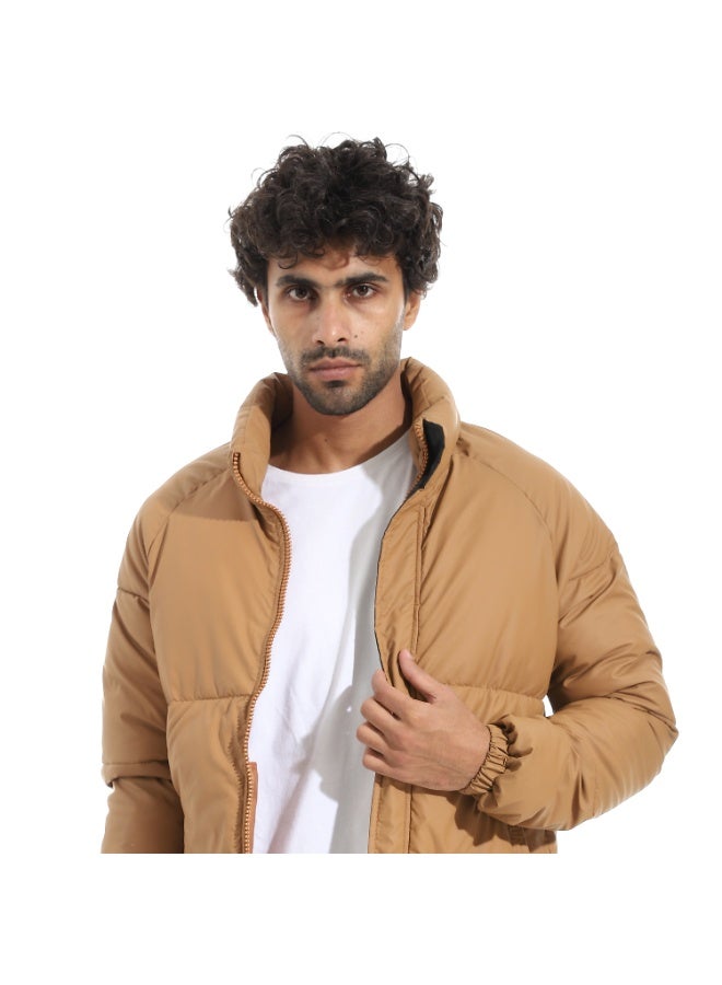 Pavone Winter Puffer Jacket FOR MEN- Brown - Image 4