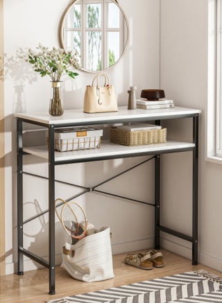 Harlan 100*30*90cm Console Table, Tier Entryway Table, Narrow