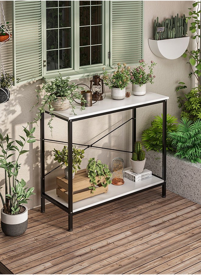 Harlan - Console Table, 2 Tier Entryway Table, Narrow Sofa Table for Living Room, Hallway, Foyer,Entrance, Bedroom. - Image 1