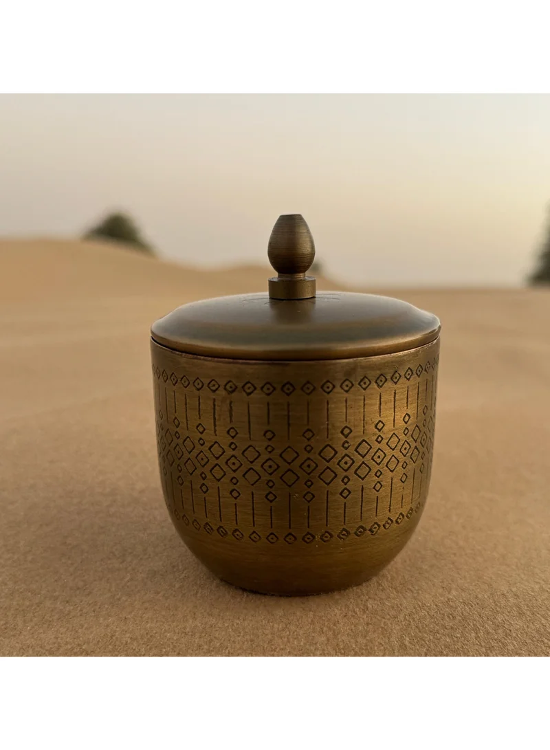 تحفة لوكس زاريا النحاس شمعة الليمون