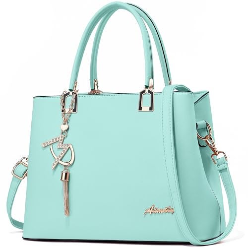 ToLFE Womens Purses and Handbags Shoulder Bags Ladies Designer Top Handle Satchel Tote Bag (Light Green) - Image 1