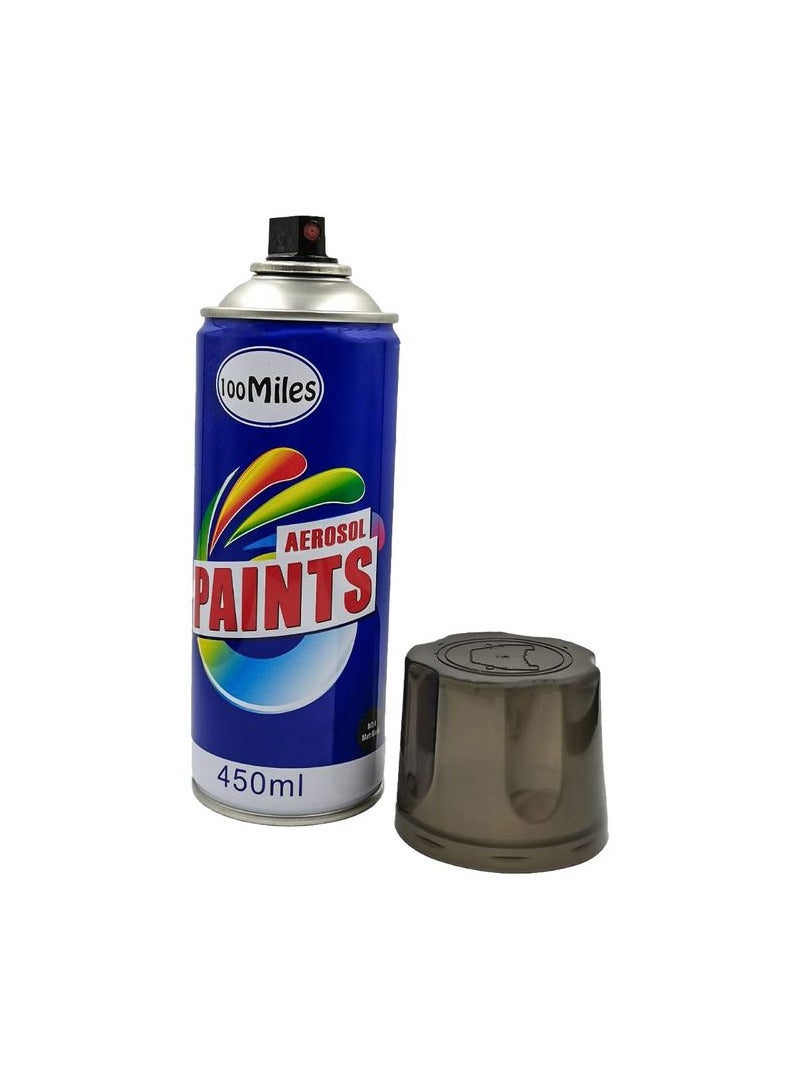100Miles 100 Miles Black Spray Paint 450ml  Achieve Professional-Quality Finish - Image 4
