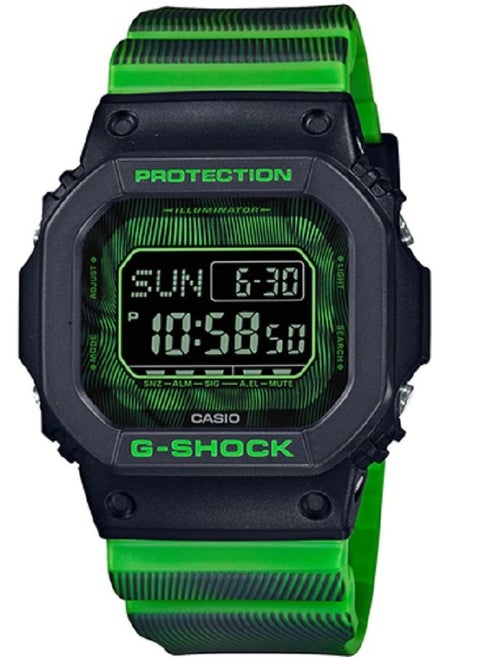 Casio Men Watch G-Shock Triple Graph Design Digital Black Dial Resin Band DW-D5600TD-3