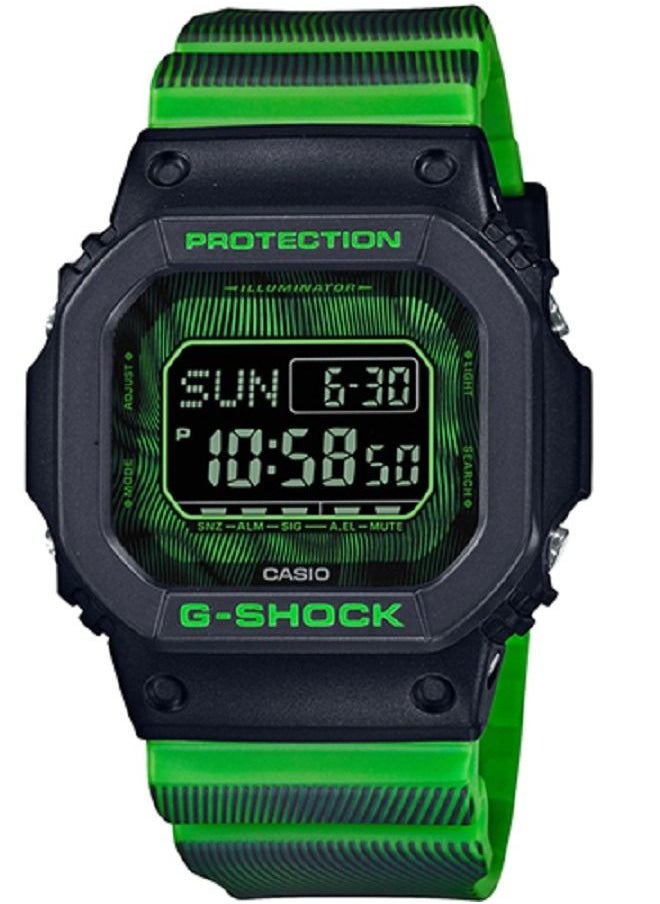 CASIO - Casio Men Watch G-Shock Triple Graph Design Digital Black Dial Resin Band DW-D5600TD-3 - Image 1