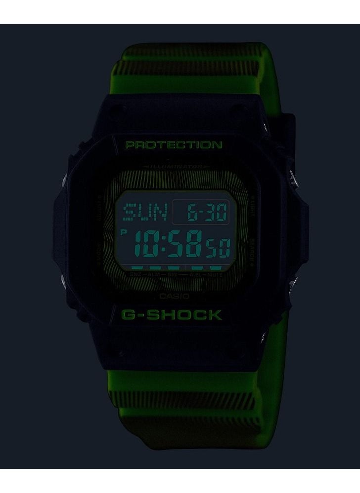 CASIO - Casio Men Watch G-Shock Triple Graph Design Digital Black Dial Resin Band DW-D5600TD-3 - Image 1