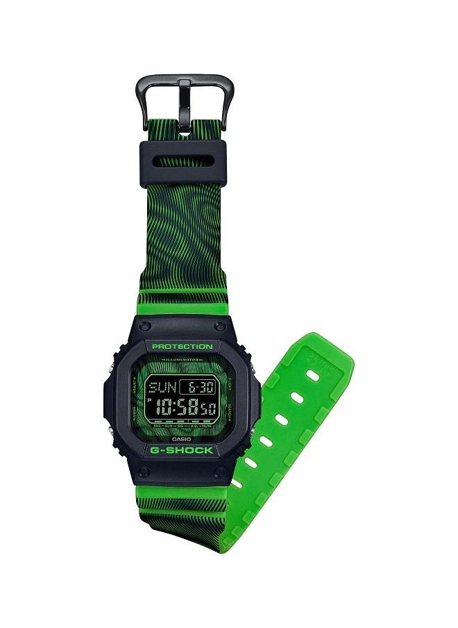 CASIO - Casio Men Watch G-Shock Triple Graph Design Digital Black Dial Resin Band DW-D5600TD-3 - Image 1