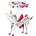 liluwushe Unicorn Collision Transforming Cars Toy 2 in 1 Magnetic Cars Collision Transform into Unicorn Toy for Boys Girls Age 312 Magnetic robo car Set Party Gift for Birthday ChristmasPink - Image 2
