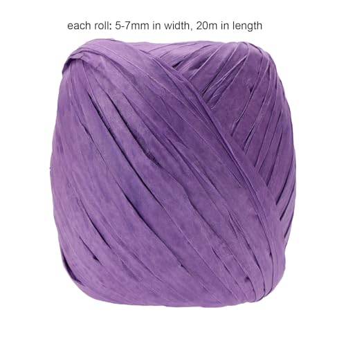 PENTA ANGEL Raffia Paper Ribbon Bows, Penta Angel 12 Rolls 787 Feet Raffia Twine String for Christmas Valentine's Day Party Wrapping Florist Bouquets DIY Craft Decoration Weaving, 12 Colors - Image 2