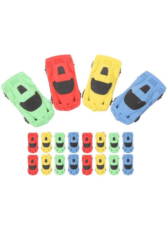TOYANDONA Mini Novelty Erasers 20Pcs Cartoon Rubber Erasers Plastic Racing Car Shape Erasers For School Student Stationery Kid Festival Treat Bag Filler Cartoon Eraser - Image 1