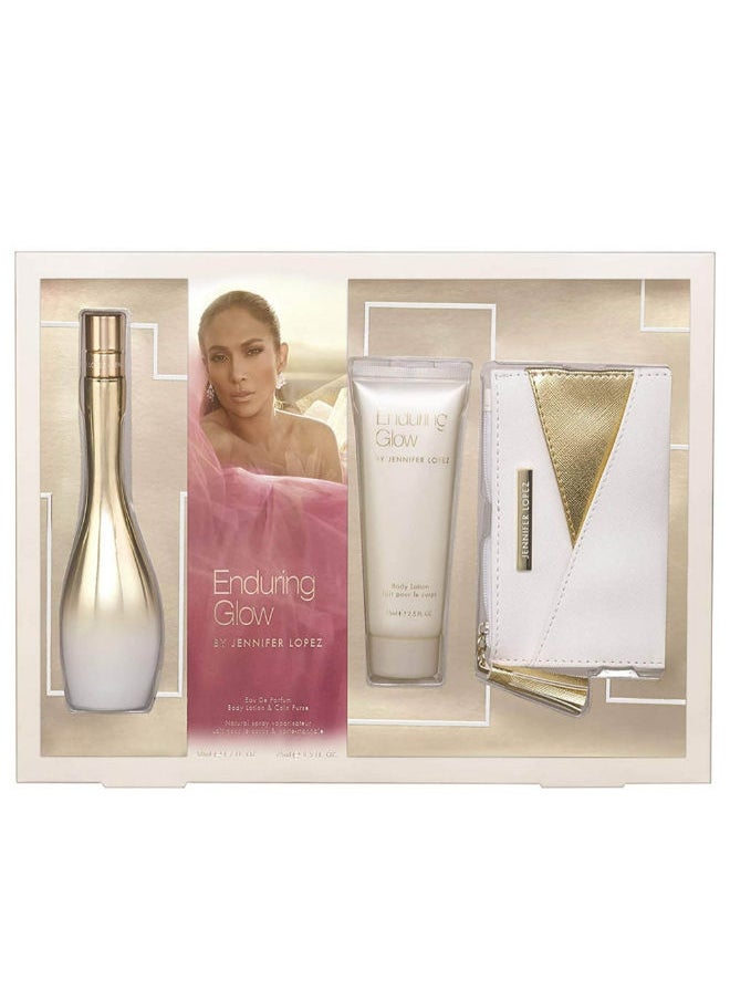 jennifer lopez Enduring Glow - Eau de Parfum 100 ml + Body Lotion 75 ml + Pouch Gift Set 
