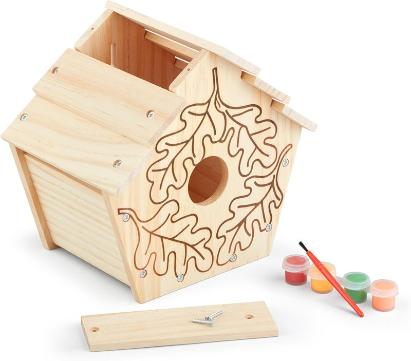 Melissa & Doug Build-Your-Own Wooden Birdhouse Craft Kit - Image 3