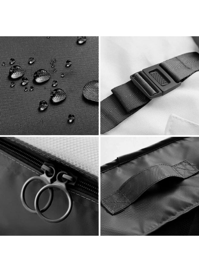 Eowhitu Travel Packing Organizers Set 8 Pieces,Waterproof Travel Bags for Suitcase, Packing Cubes for Storage Luggage, Bra, Underwear and Shoes Pouches 8 Packs-Black - Image 4