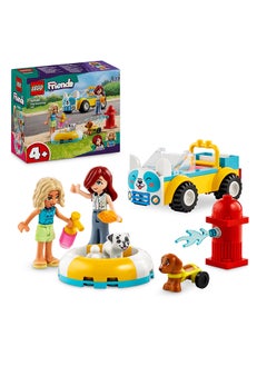LEGO Friends Dog-Grooming Car, Vehicle Playset, Animal And Nature Pretend Play Toy For Kids, 2 Mini-Doll Characters And 2 Dog Figures For Girls And Boys Aged 4 Years And Over 42635 (60 Pieces)  - Image 1
