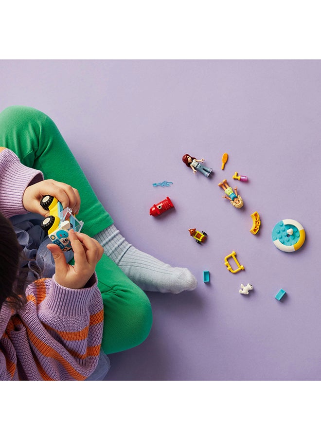 LEGO سيارة تزيين الكلاب من الأصدقاء، مجموعة لعب المركبات، لعبة تمثيل الحيوانات والطبيعة للأطفال، شخصيتين دمى مصغرتين وشخصيتين كلب للفتيات والفتيان الذين تتراوح أعمارهم بين 4 سنوات وأكثر 42635 (60 قطعة)  - Image 4