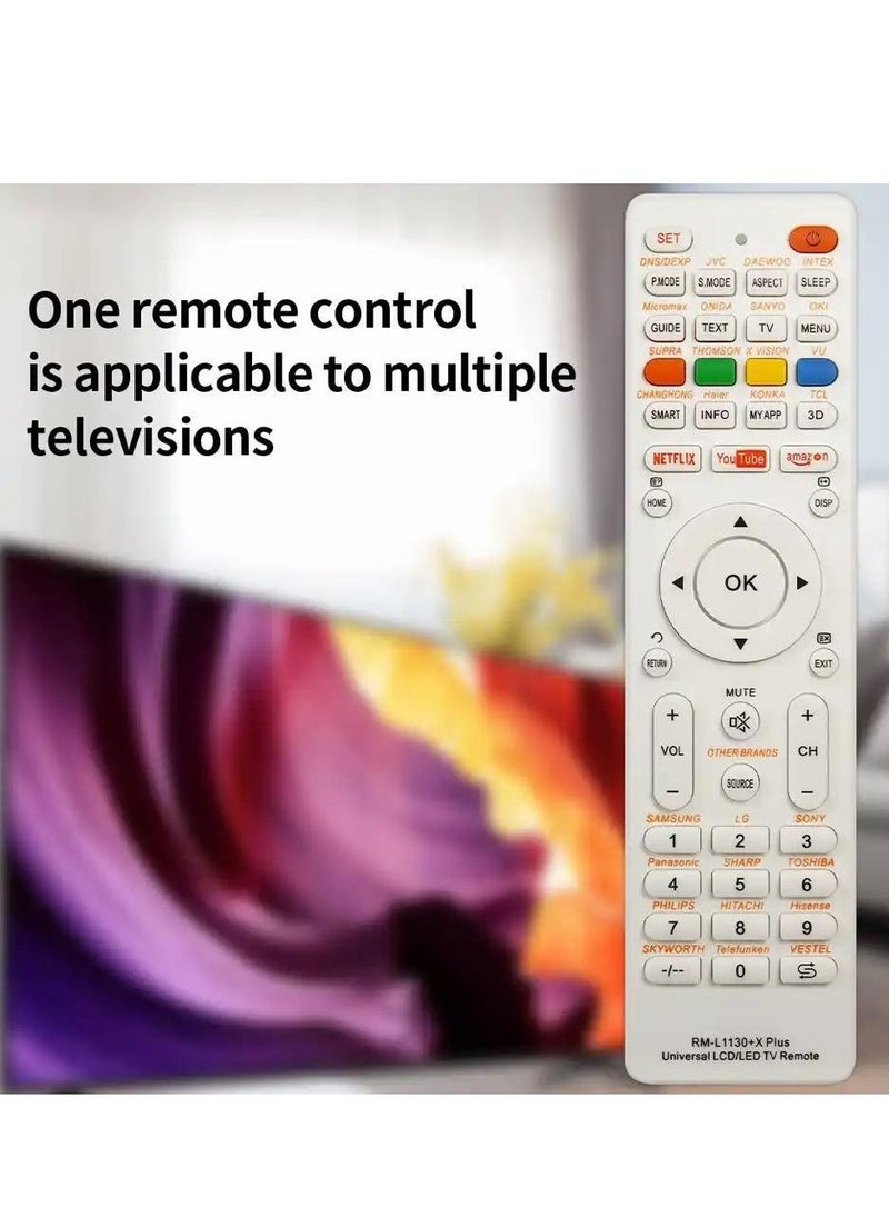 هذا الريموت شامل يعمل على التلفزيونات القديمة وشاشات LCD & LED والبلازماوطريقة برمجة الريموت سهلة للغاية ويوجدشرح في اليتوب