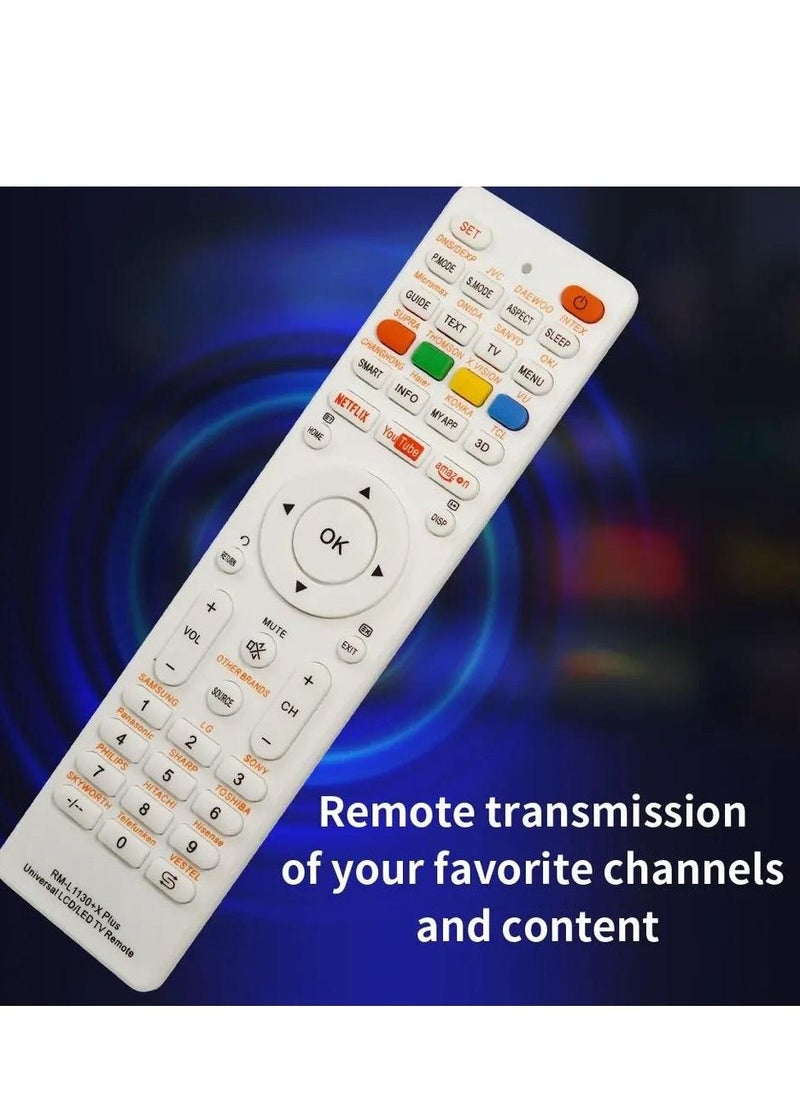 هذا الريموت شامل يعمل على التلفزيونات القديمة وشاشات LCD & LED والبلازماوطريقة برمجة الريموت سهلة للغاية ويوجدشرح في اليتوب