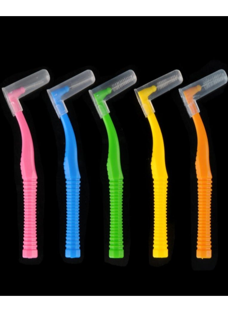 ASM 20Pcs/Box L Shape Push-Pull Interdental Brush 1.2-1.5MM Diameter Orange  - Image 3