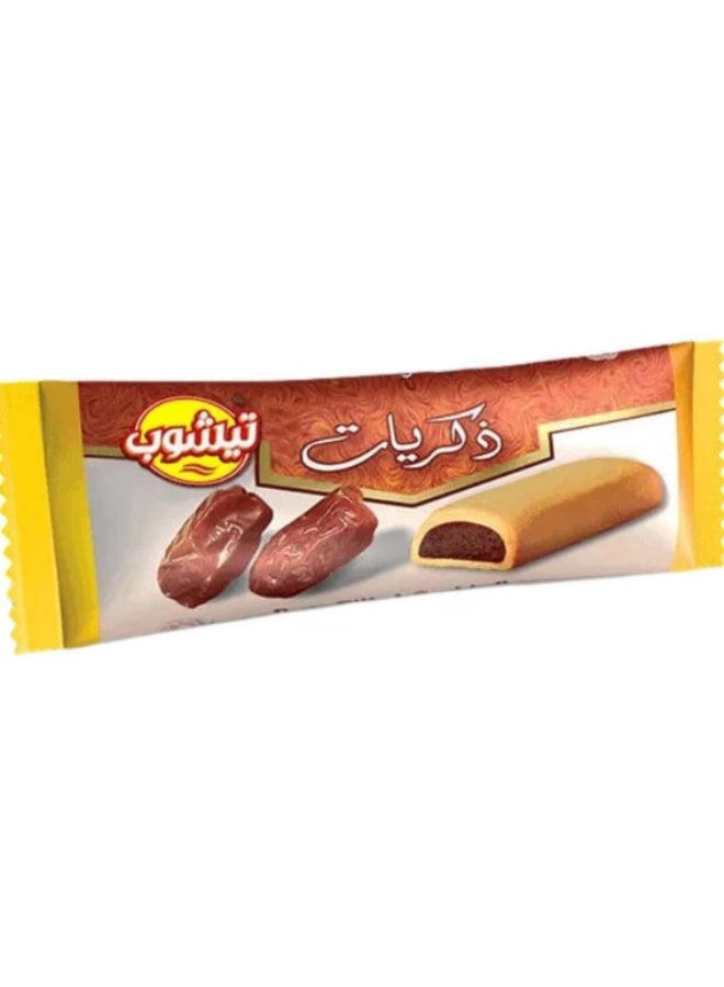 تي شوب Teashop Zekrayat بسكويت تمر – بسكويت محشو بعجوة بطعم شرقي أصيل – عبوة 12 قطعة - Image 1