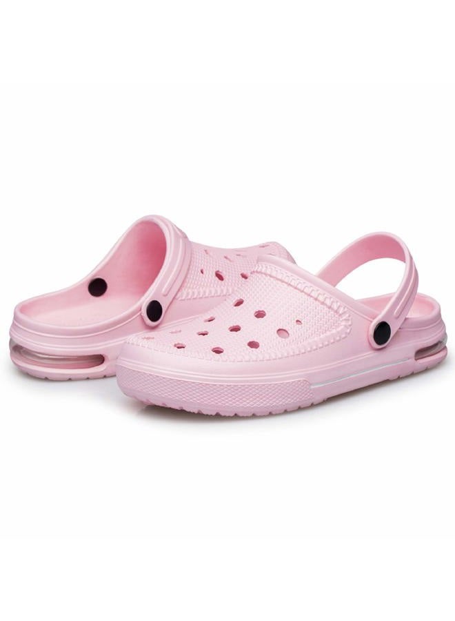 SILLENORTH Unisex Garden Clogs Water Shoes Beach Shoes Slippers Sandals Air Cushion Lightweight Comfortable, Pink, 10 Women/9 Men - Image 1