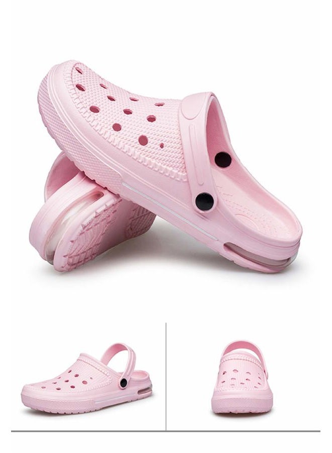 SILLENORTH Unisex Garden Clogs Water Shoes Beach Shoes Slippers Sandals Air Cushion Lightweight Comfortable, Pink, 10 Women/9 Men - Image 4