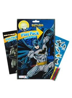 DC Comics Batman Party Favors Pack ~ Bundle Of 12 Batman Play Packs Filled With Stickers Coloring Books Crayons With Bonus Loot Bags Harley Quinn Patches And Door Hanger (Batman Party Supplies)  - Image 3