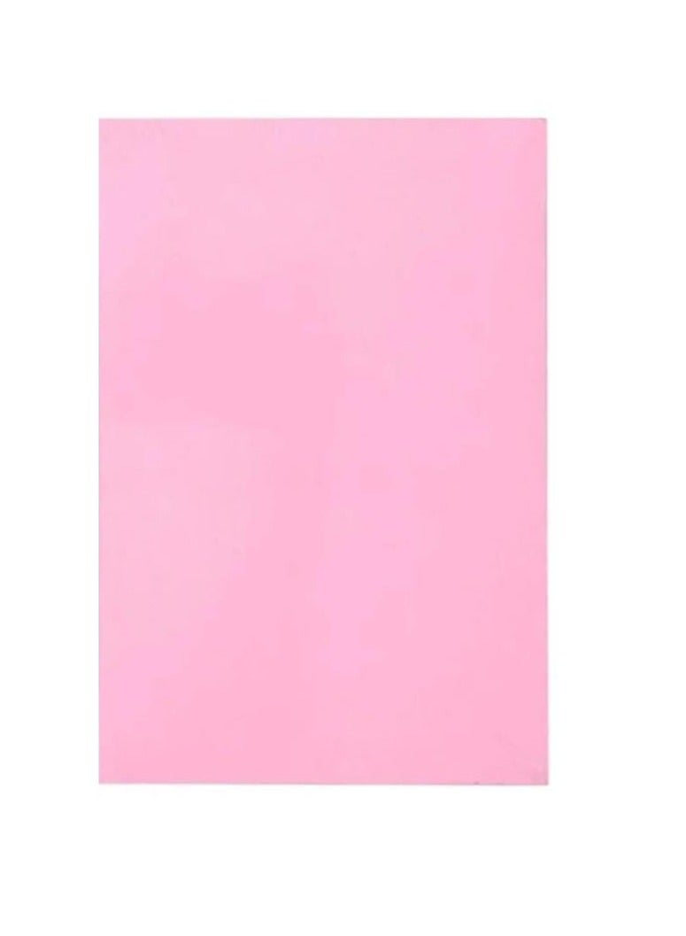 100 قطعة من أغلفة تجليد بطاقات بريستول مقاس A4  سماكة 180 جرام  لون وردي