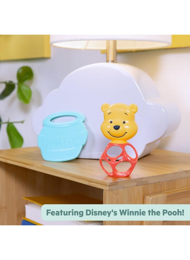 Bright Starts Disney Baby Winnie The Pooh Hunny & Shake Rattle & Teether by Bright Starts, Stroller Toy for On The Go, Newborns & Up - Image 5