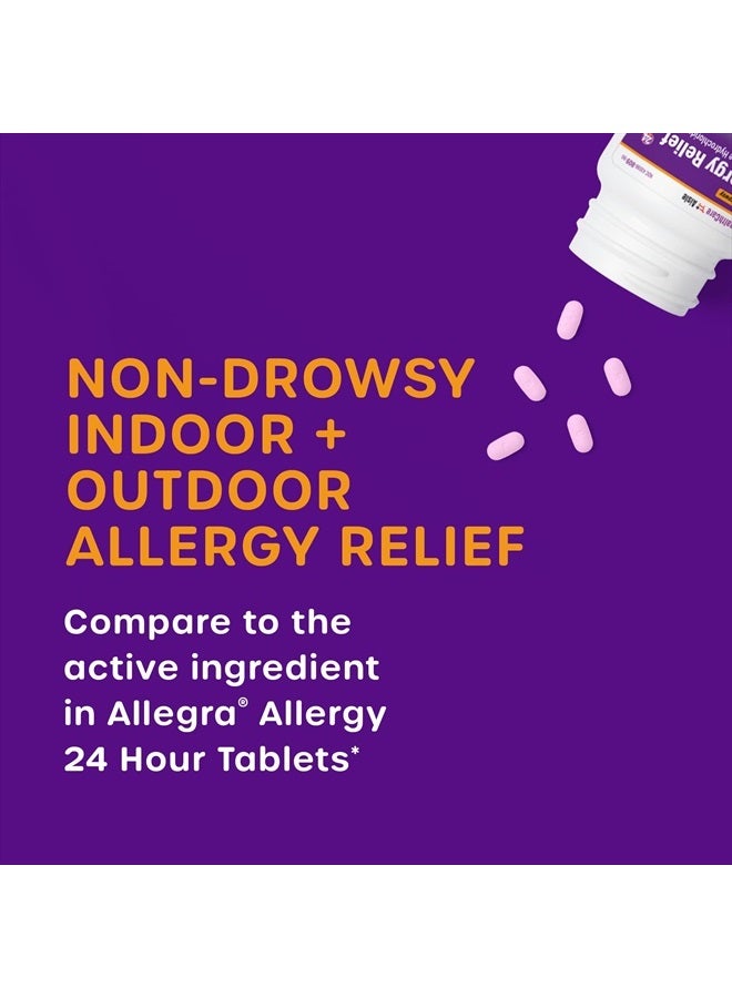 HealthCareAisle Allergy Relief - Fexofenadine Hydrochloride Tablets USP, 180 mg – 180 Tablets – Allergy Medication, Non-Drowsy 24-Hour Allergy Relief - Image 2