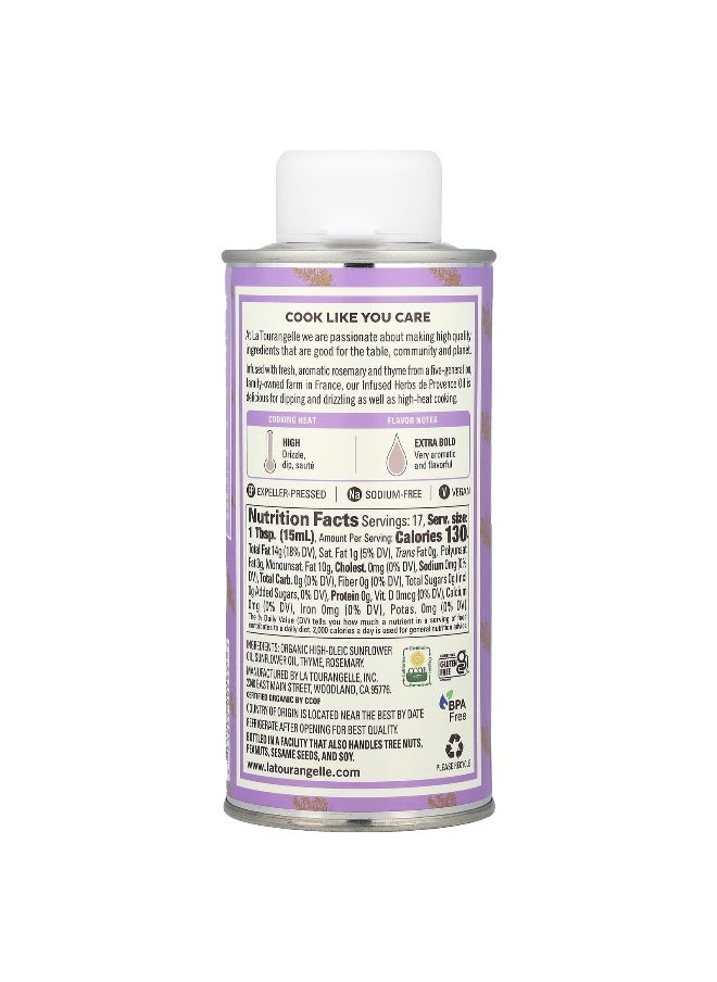 La Tourangelle La Tourangelle, Infused Herbs De Provence Oil, Fresh Rosemary and Thyme, 8.45 fl oz (250 ml)  - Image 2