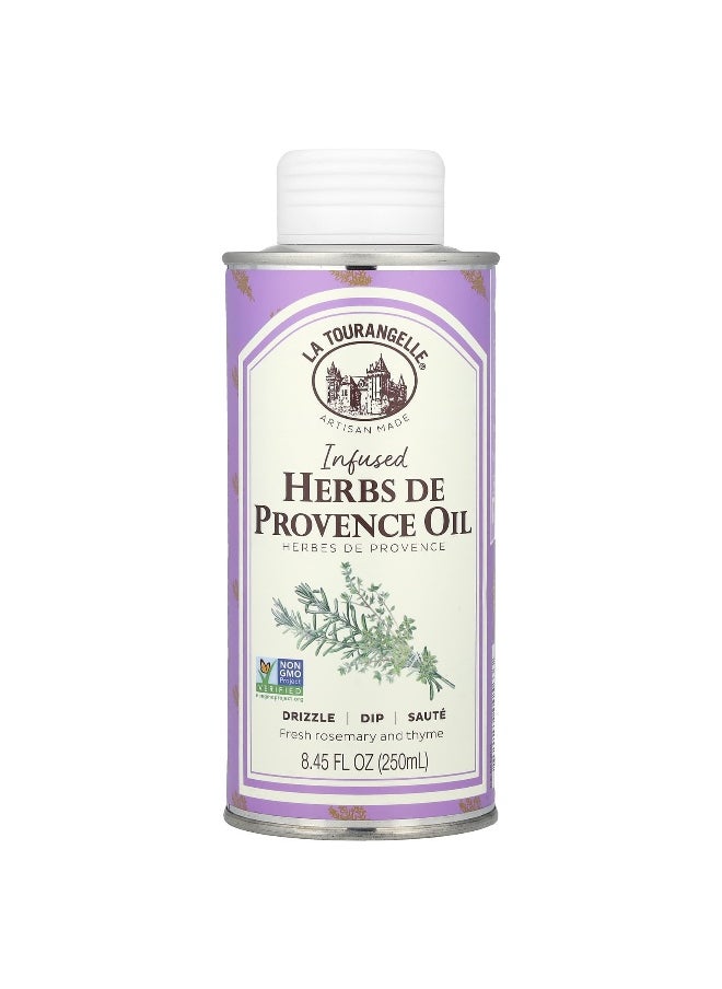 La Tourangelle La Tourangelle, Infused Herbs De Provence Oil, Fresh Rosemary and Thyme, 8.45 fl oz (250 ml)  - Image 1