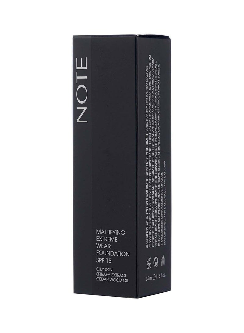 Note Mattifying Extreme Wear  Foundation  07 Pump - Apricot - Image 4