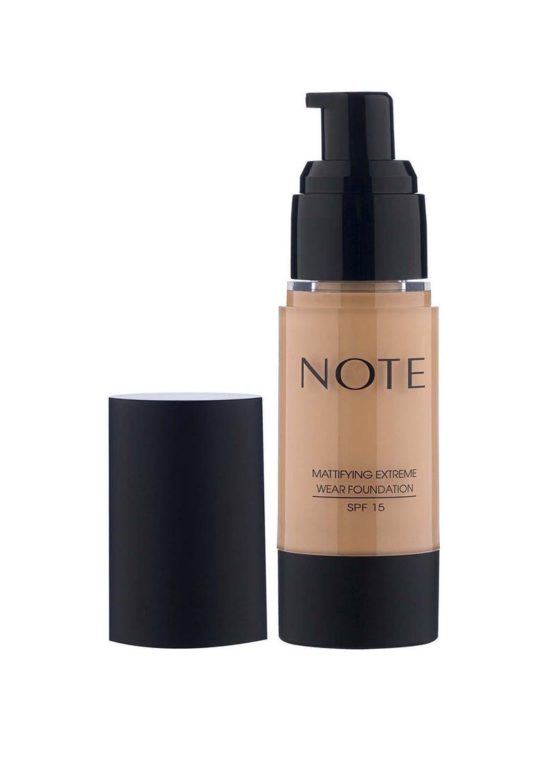 Note Mattifying Extreme Wear  Foundation  07 Pump - Apricot - Image 2