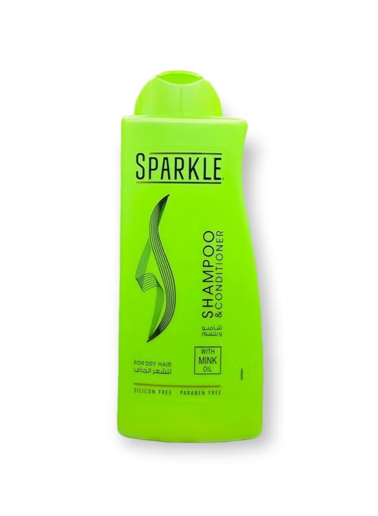 سباركل شامبو وبلسم سباركل بزيت المنك للشعر الجاف 600 مل - Image 1